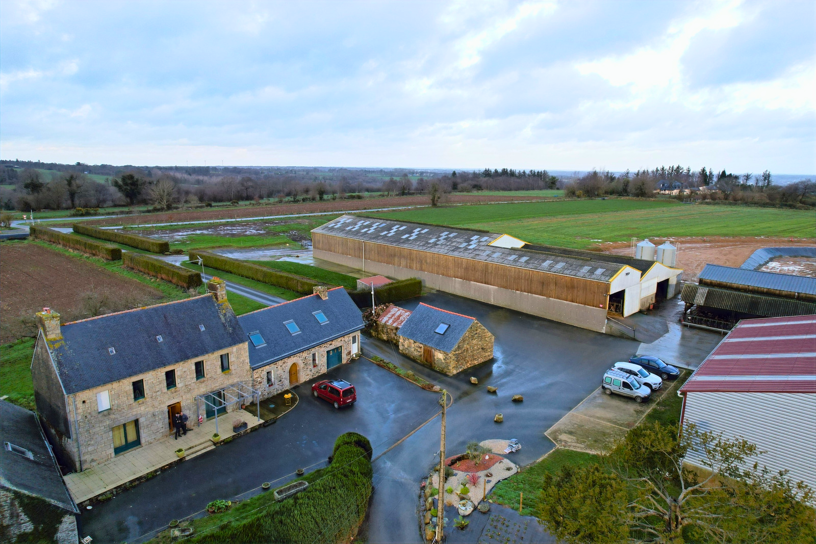 Image vue du ciel de la Ferme Thomas